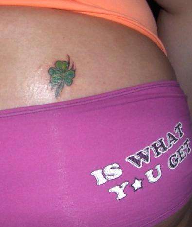 Clover with Tribal tattoo