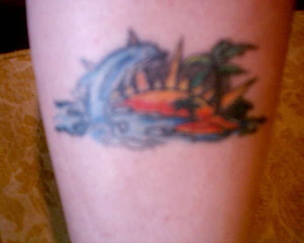 my frist dolphin tattoo tattoo
