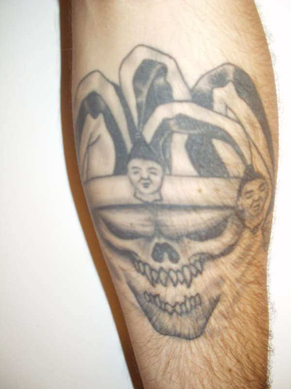 Skull Jester tattoo