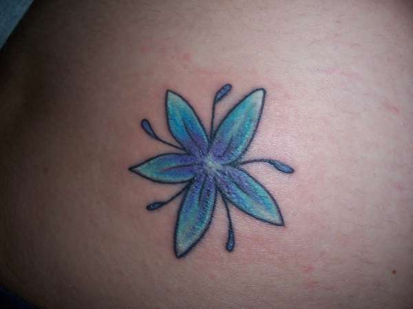 My flower on my hip tattoo