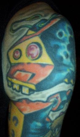 graffiti robot tattoo