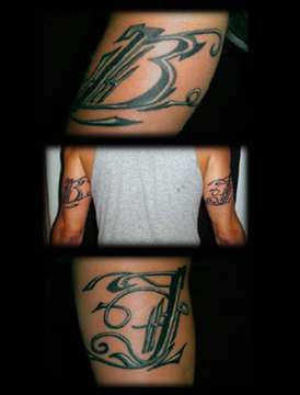 Name on Arms tattoo