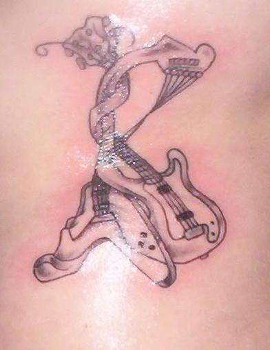guitars tattoo