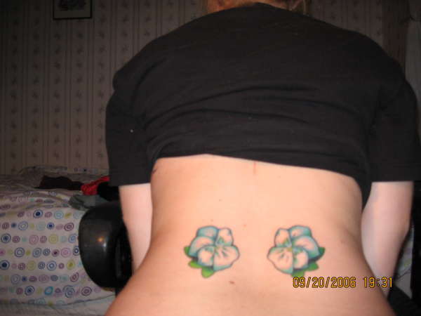 pansies tattoo