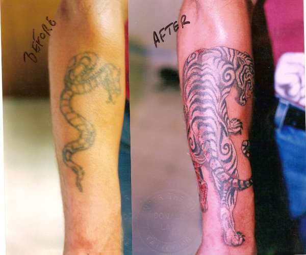 White tiger tattoo
