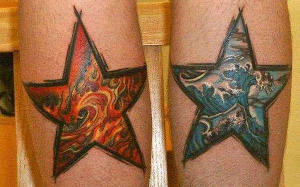 Little Bro's Stars tattoo