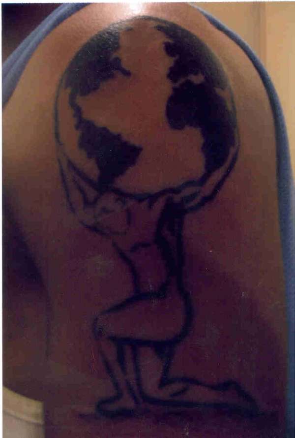 carries a heavy burdon tattoo