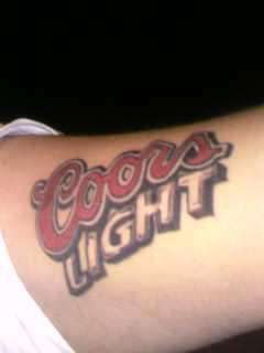 coorslight tattoo