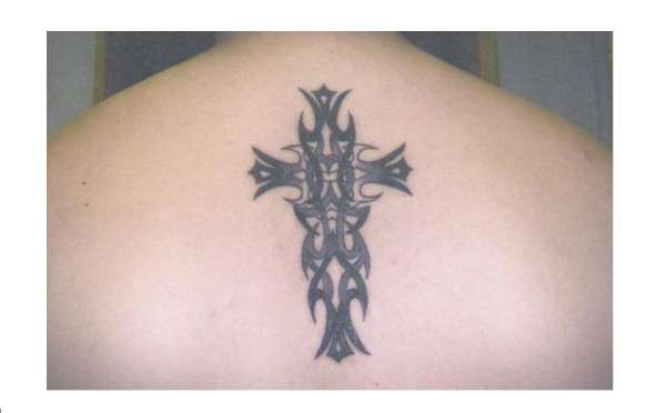 Tribal Cross tattoo