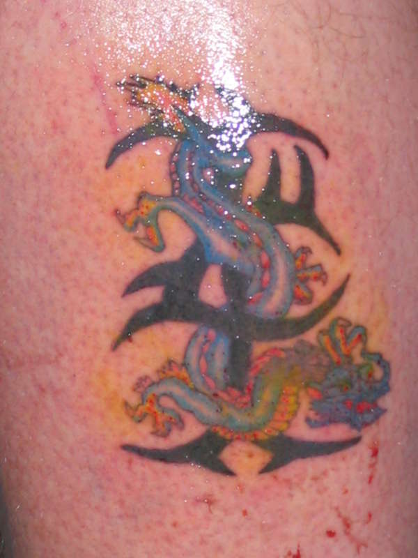 Tribal Dragon tattoo