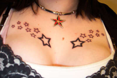 Chest Stars tattoo