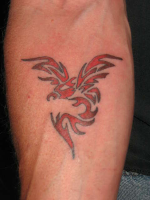 Tribal Phoenix tattoo