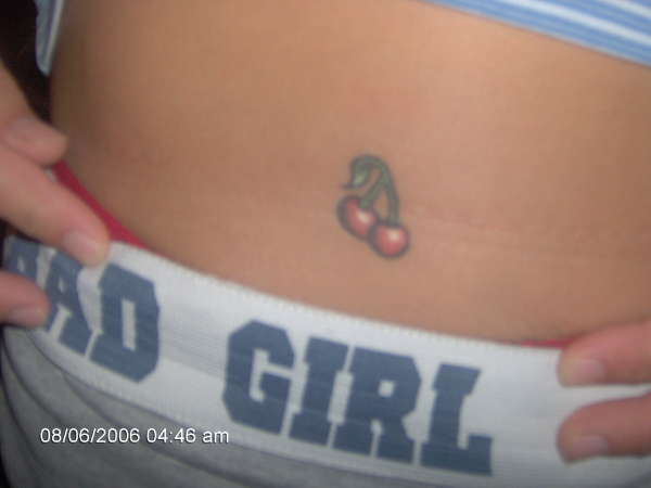 nice cherries tattoo