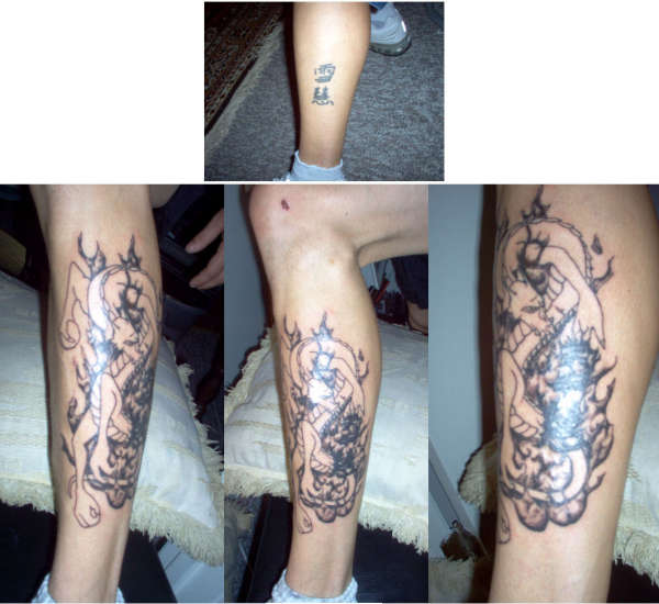 Beginning of a Dragon Cover tattoo