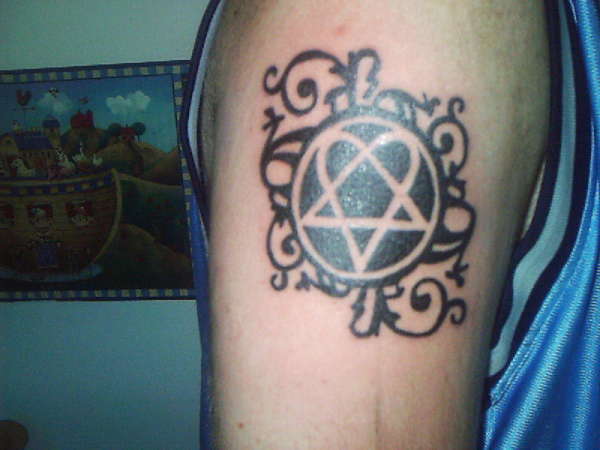 Heartagram tattoo