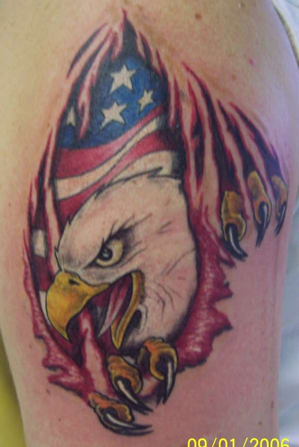 Americana Eagle tattoo