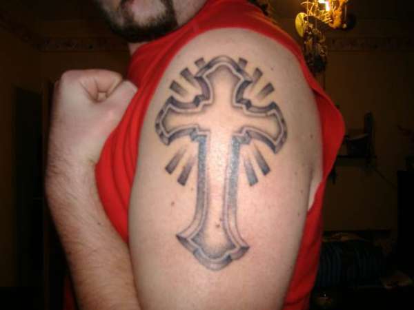 my first cross tattoo