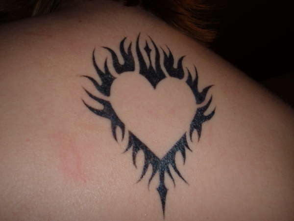 Flaming Heart tattoo