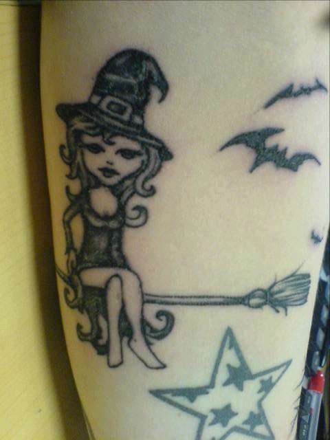 witch tattoo
