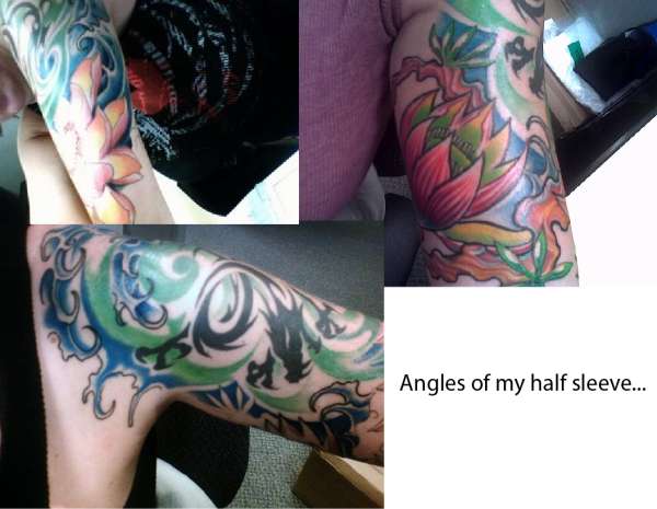 Half sleeve tattoo