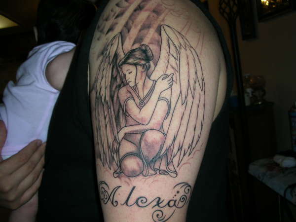 An angel for my daughter tattoo