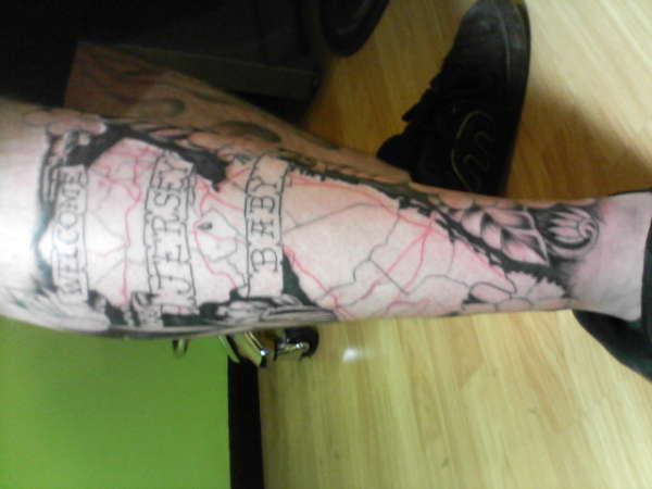 new jersey sleeve (front) tattoo