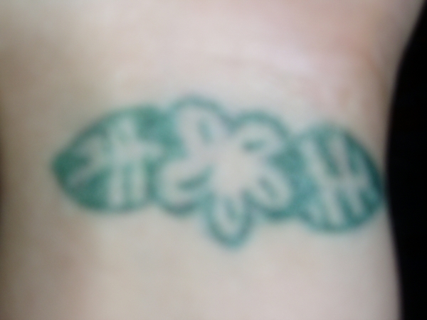 Jess's first flower tattoo