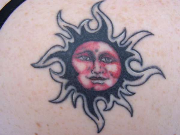 Sun tattoo