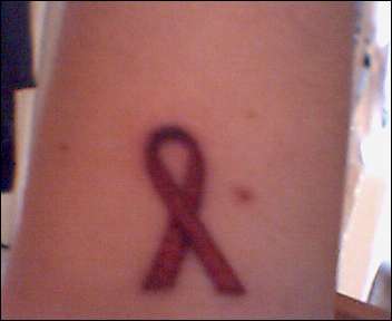breast cancer symbol tattoo