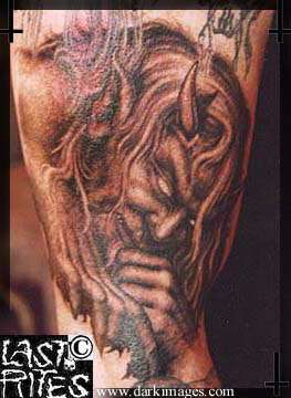 thinking demon (the undertaker) tattoo