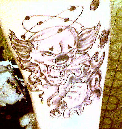 Mechanic Clown tattoo