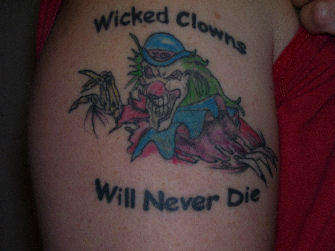 Wicked Clown tattoo