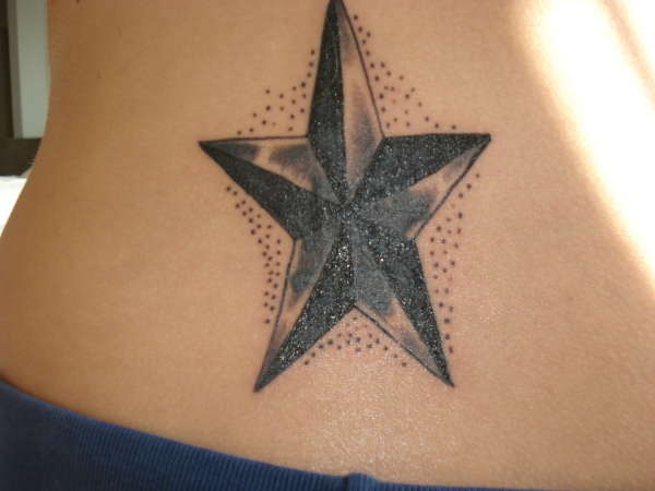 Nautical Star Cover Up tattoo
