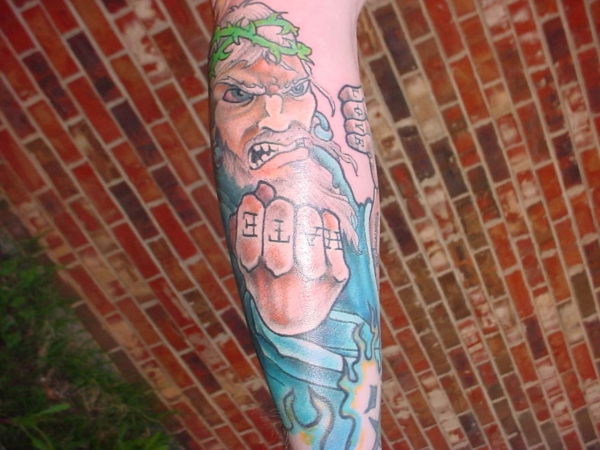 Tatted Jesus tattoo