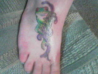 Frog tattoo