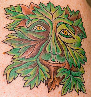 Greenman tattoo