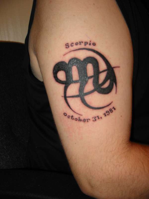 Scorpio sign tattoo