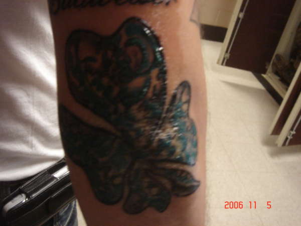Splashy Shamrock tattoo