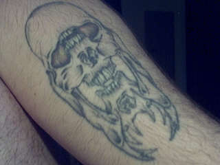 Wicked Skull tattoo