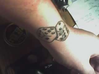 dice tattoo