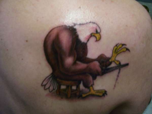Eagle Sharpening Talon tattoo