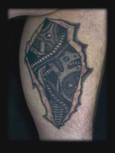 Bionic Calf tattoo