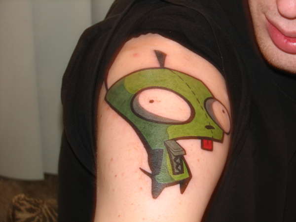 Gir from invader Zim finished tattoo