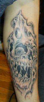 Tim's Leg tattoo