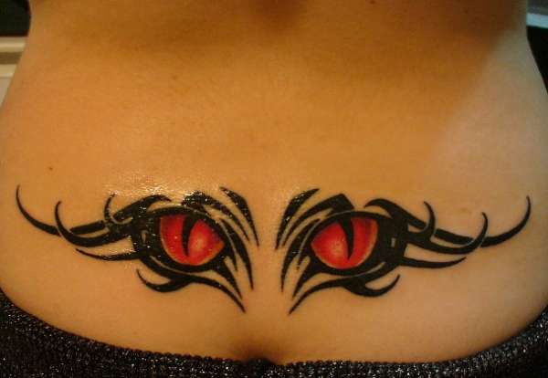 Tiger Eyes Tribal tattoo