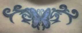 butterfly tribal tattoo