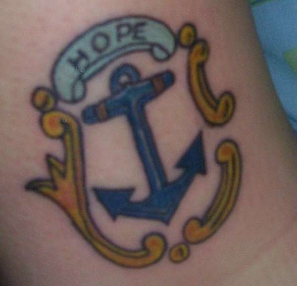 rhode island anchor tattoo