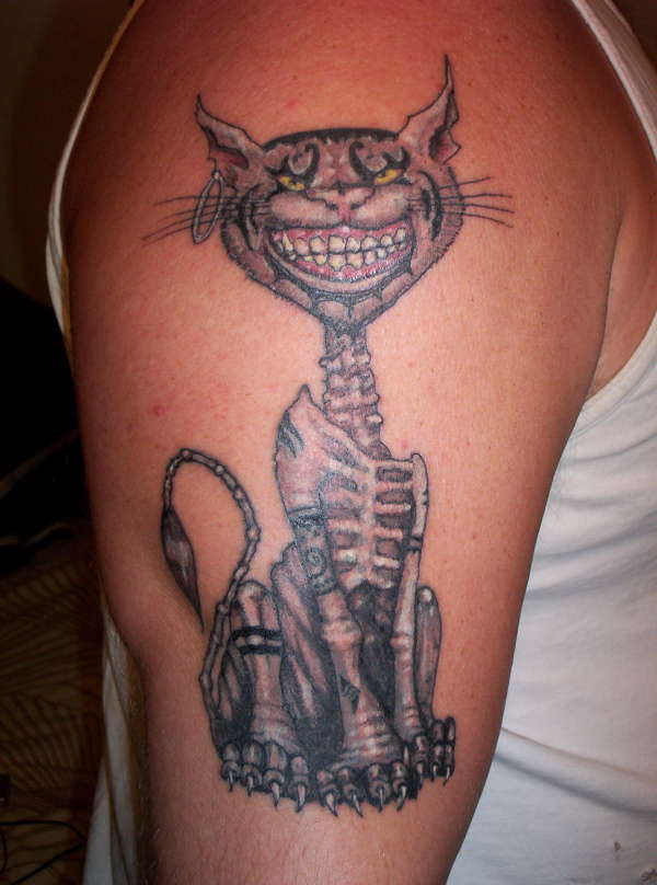 Demonic Cheshire Cat tattoo