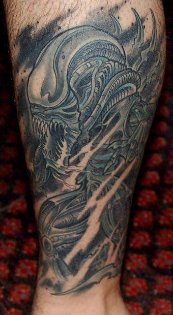 HR Giger Alien tattoo