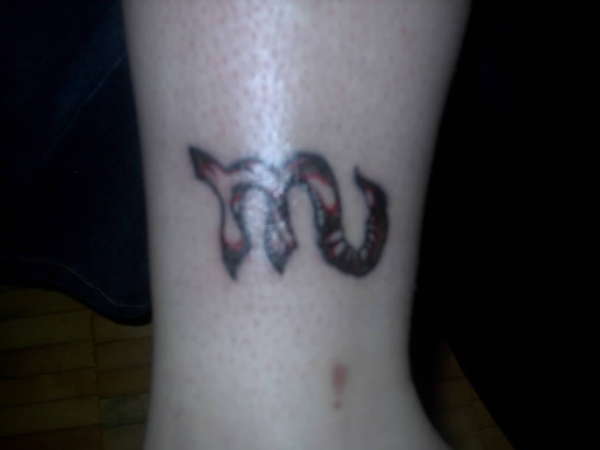 Scorpion M tattoo